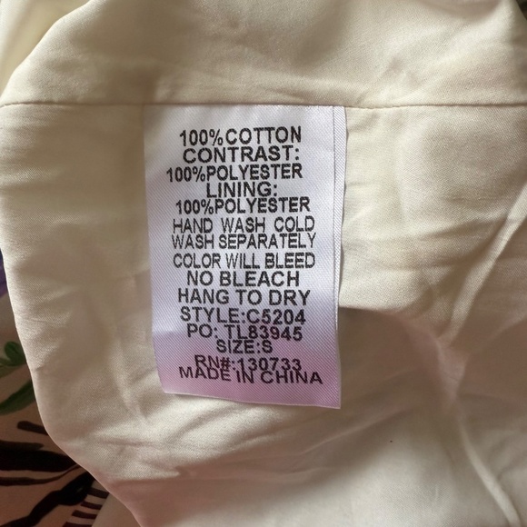 NWOT Umgee Floral Print Puff Sleeve Mini Dress - Picture 13 of 13